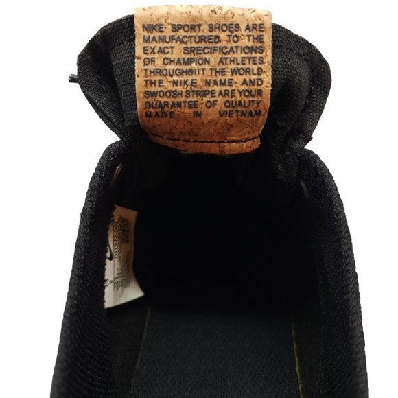 Nike Court Legacy Canvas Cork Black Low Top Sneakers New - Picture 6 of 13